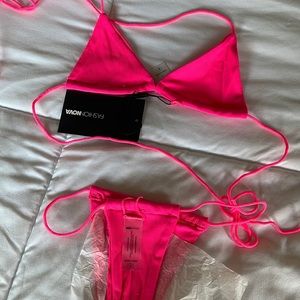 NEW hot pink swim suit 2 pieces bikini